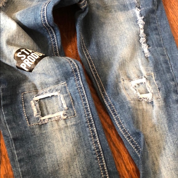 Distressed patch jeans - Picture 5 of 7